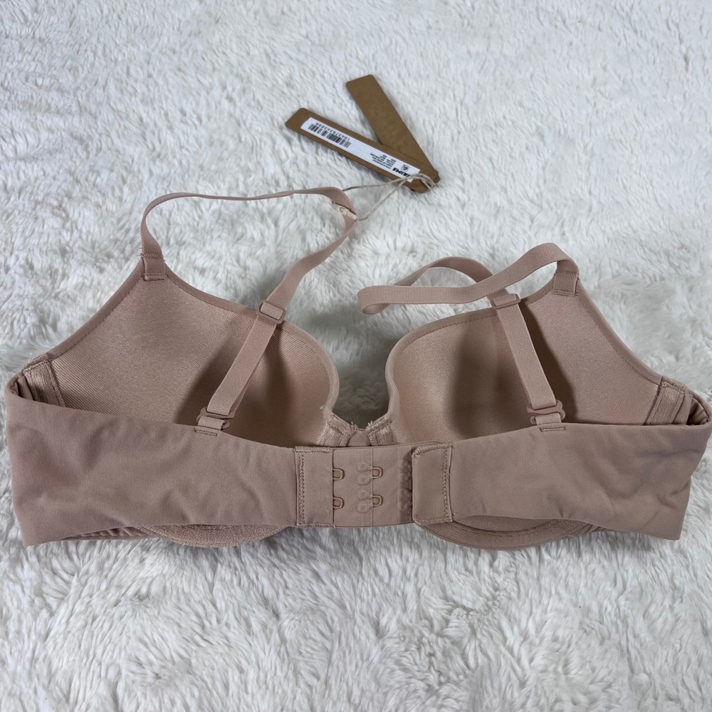 Skims Women's Fits Everybody Push Up Demi Bra Mica Tan Size‎ 32B BR-UWR-2295 NEW - Picture 6 of 10